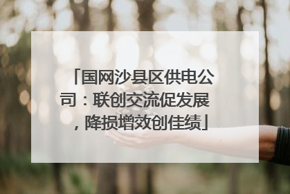 国网沙县区供电公司：联创交流促发展，降损增效创佳绩